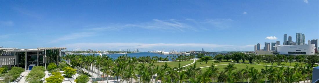 Miami skyline over Biscayne Bay