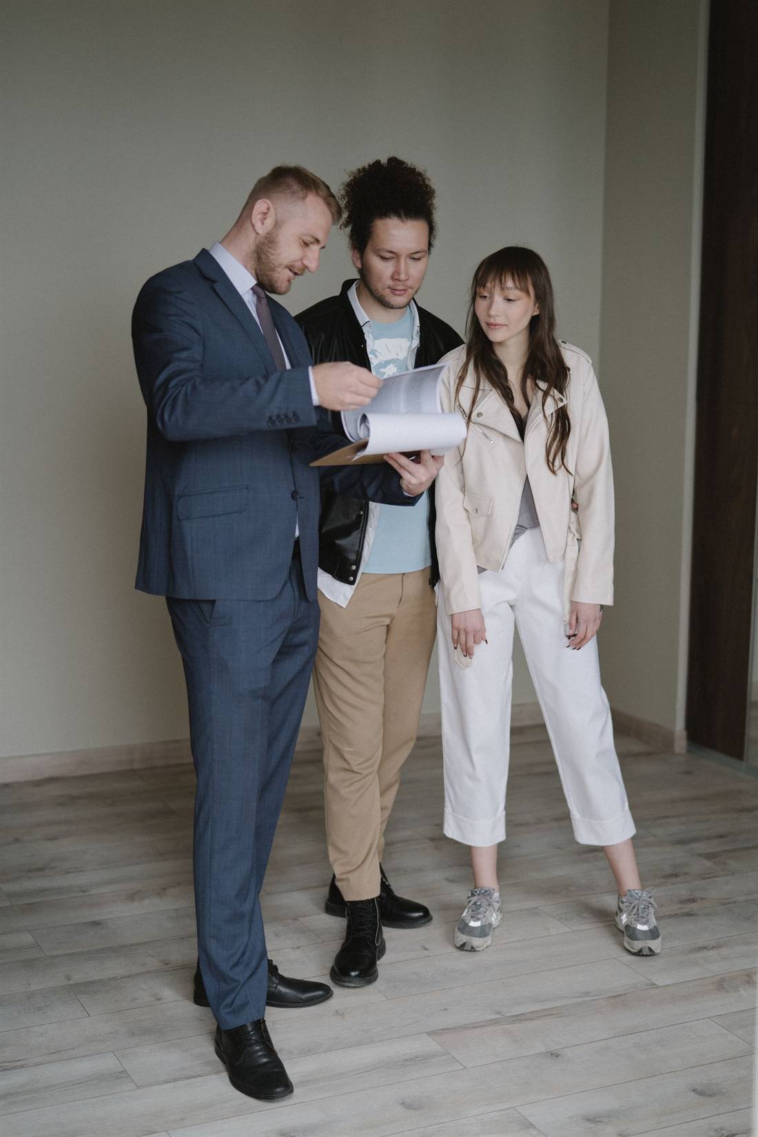 A couple reviewing their mortgage with an advisor